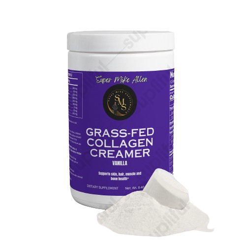 Grass-fed Collagen Creamer Jar with Scoop and Powder 