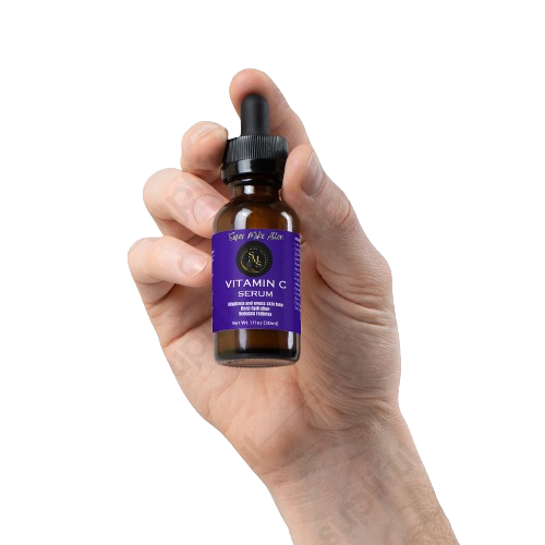 Vitamin C Serum Dropper in hand 